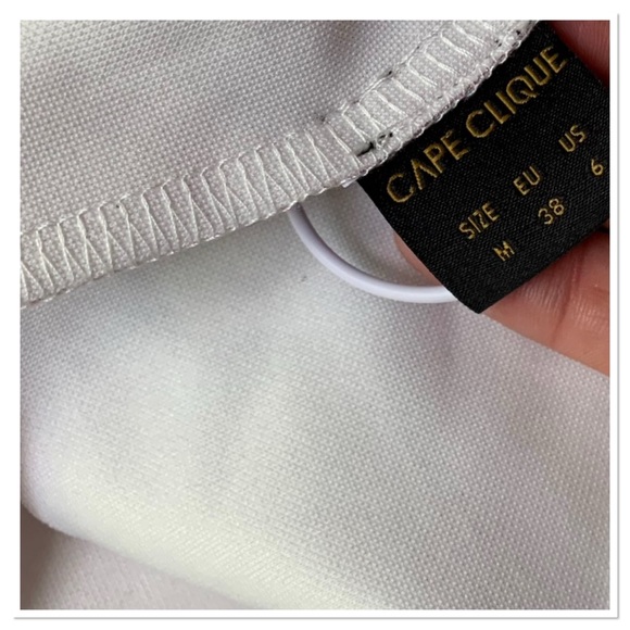 Cape Clique Metallic Crop Top Pink Shimmery Size 6 New - Picture 5 of 6